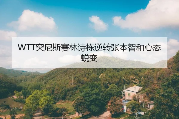 WTT突尼斯赛林诗栋逆转张本智和心态蜕变